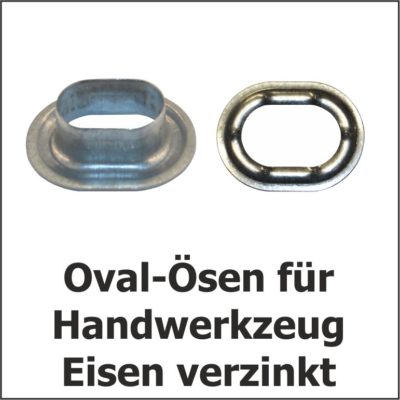 Oval-Ösen Eisen verzinkt